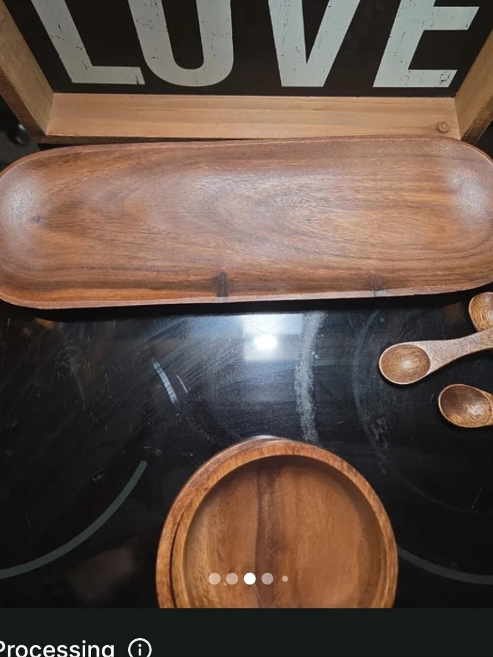 Wooden Serving/Condiment Set